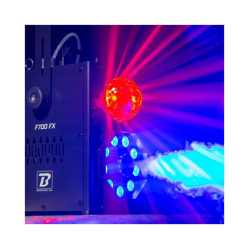 BoomTone DJ F700 FX Macchina del Fumo con Sistema Luci RGBW