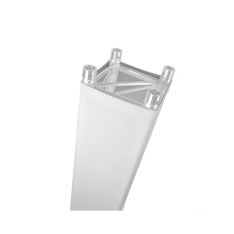 BoomTone DJ Lycra for square structure or totem in white color, 2 m height