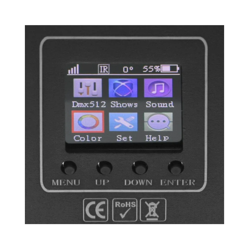 BoomTone DJ 4 x 15 W battery-powered LED projector with Wi-Fi connection