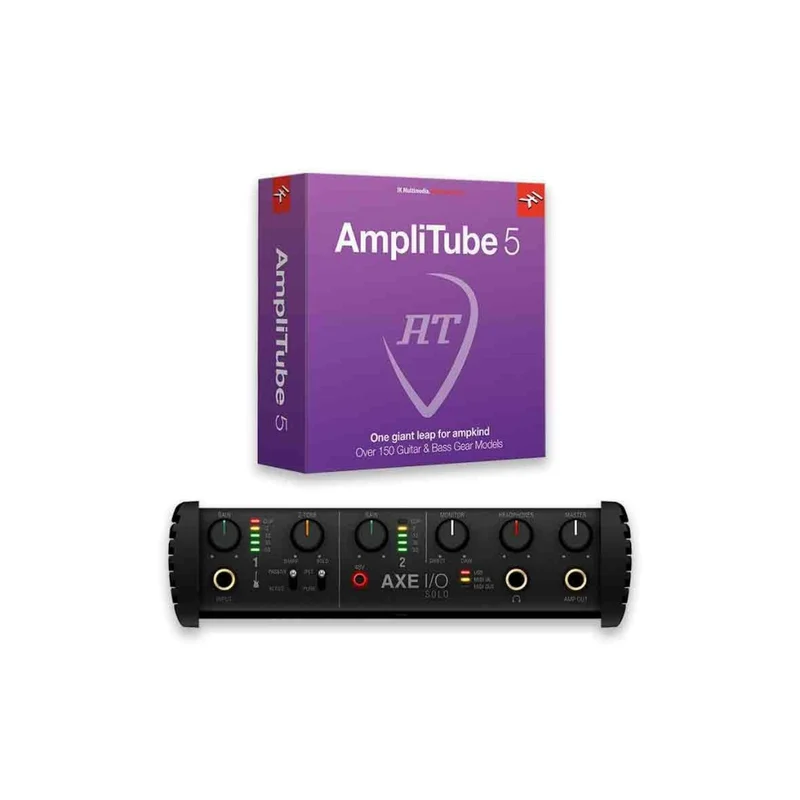 IK MULTIMEDIA AXE I/O SOLO - SCHEDA AUDIO USB PER CHITARRA/BASSO + AMPLITUBE 5