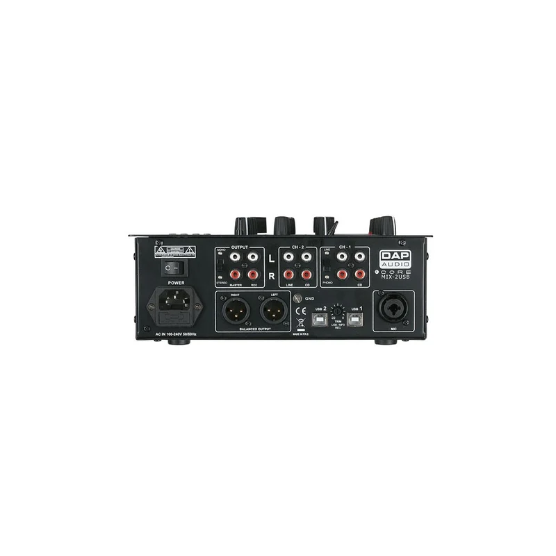 DAP-Audio CORE MIX-2 USB Mixer per DJ a 2 canali con interfaccia USB