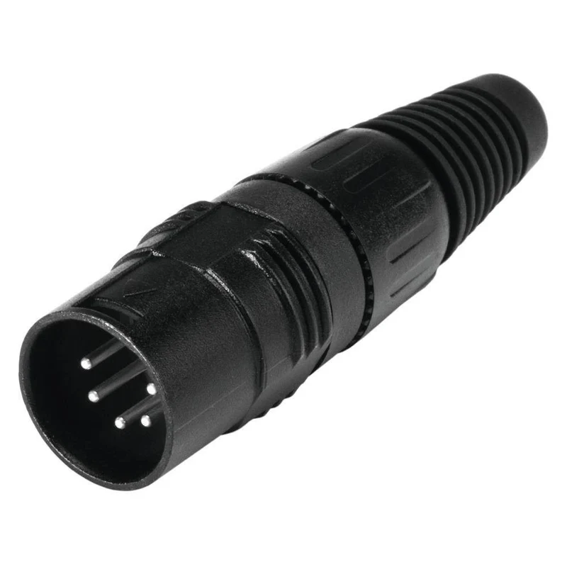HICON XLR plug 5pin HI-X5CM-B Connettore DMX a 5 pin maschio