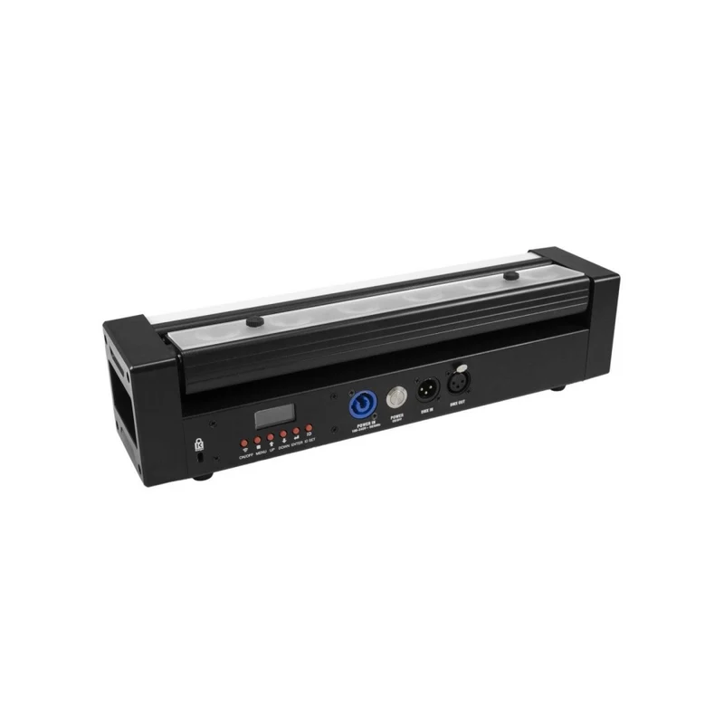 EUROLITE AKKU Bar-6 Glow QCL Barra LED inclinabile alimentata a batteria con LED 4in1 e QuickDMX