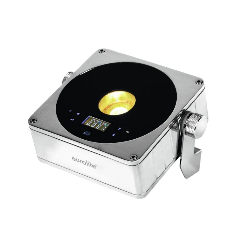 EUROLITE AKKU Flat Light 1 faro a batteria IP65 cromato