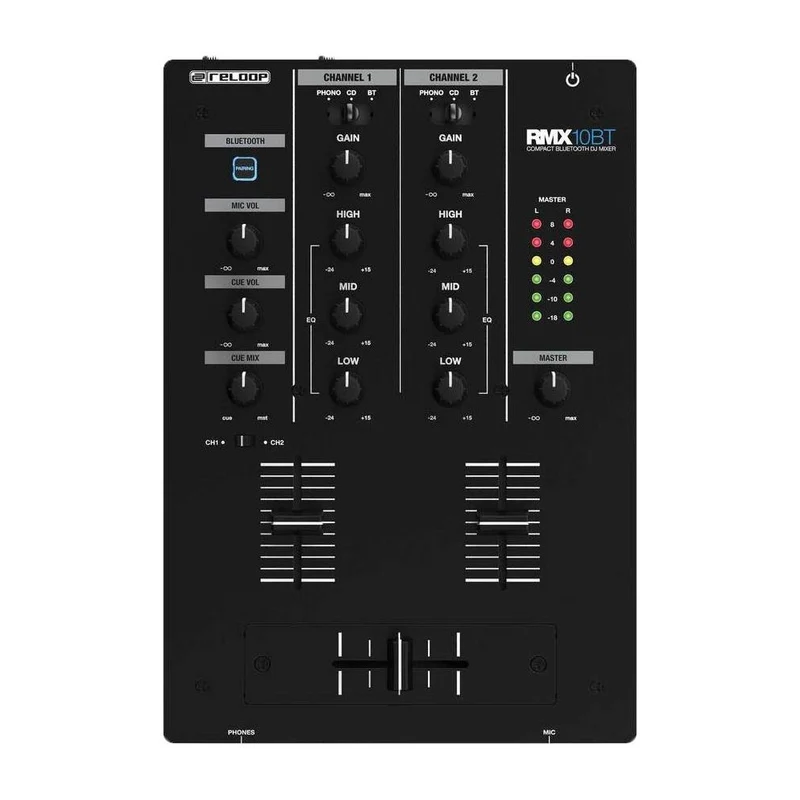 RELOOP RMX-10 BT Mixer Dj a 2 canali con bluetooth