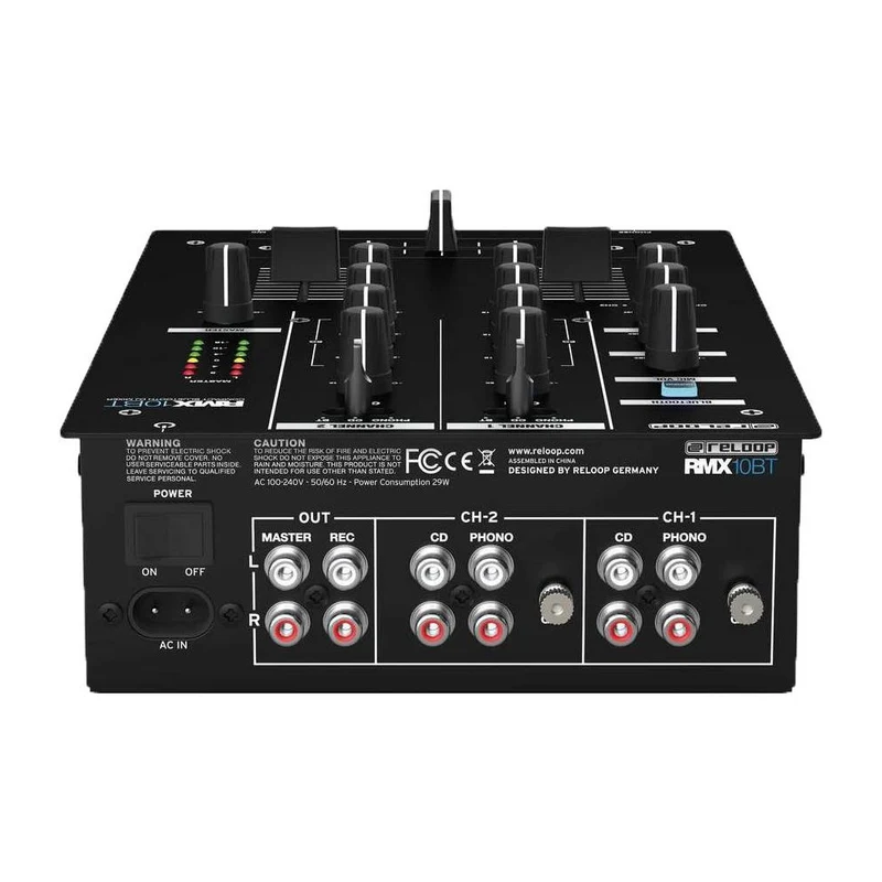 RELOOP RMX-10 BT Mixer Dj a 2 canali con bluetooth