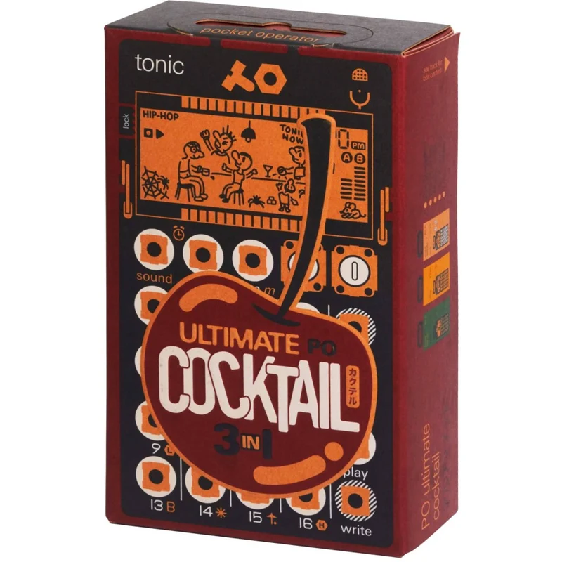 TEENAGE ENGINEERING PO ULTIMATE COCKTAIL Bundle con PO e 3 custodie e 3 cavi