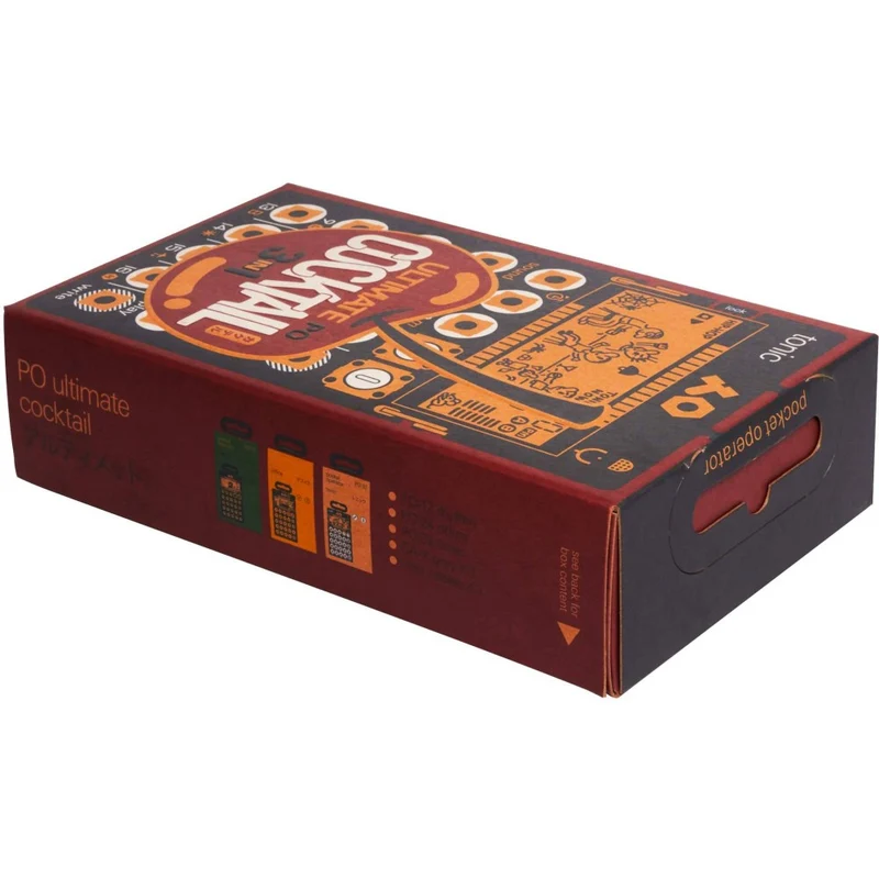 TEENAGE ENGINEERING PO ULTIMATE COCKTAIL Bundle con PO e 3 custodie e 3 cavi