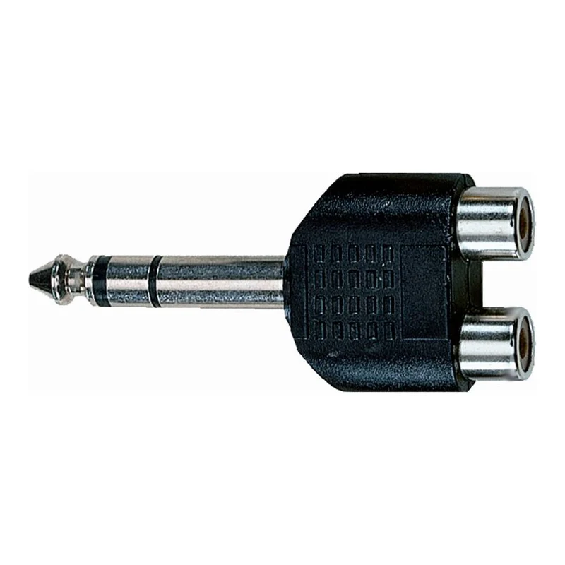 QUIK LOK AD/272 Adattatore da 2 RCA femmina a Jack 6.3 mm stereo