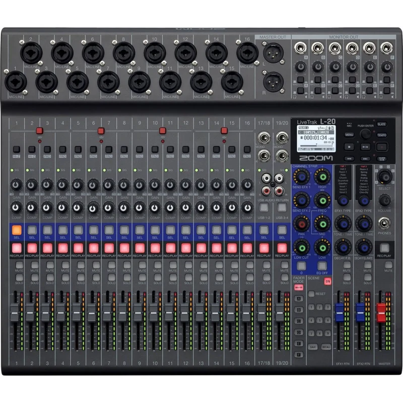 ZOOM LIVETRAK L-20 Mixer digitale a 20 canali