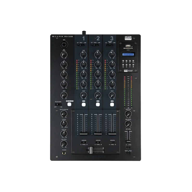 DAP CORE MIX-3 USB Mixer per DJ a 3 canali con interfaccia USB