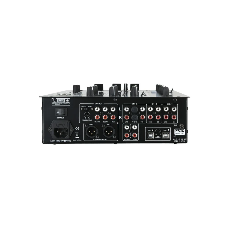 DAP CORE MIX-3 USB Mixer per DJ a 3 canali con interfaccia USB