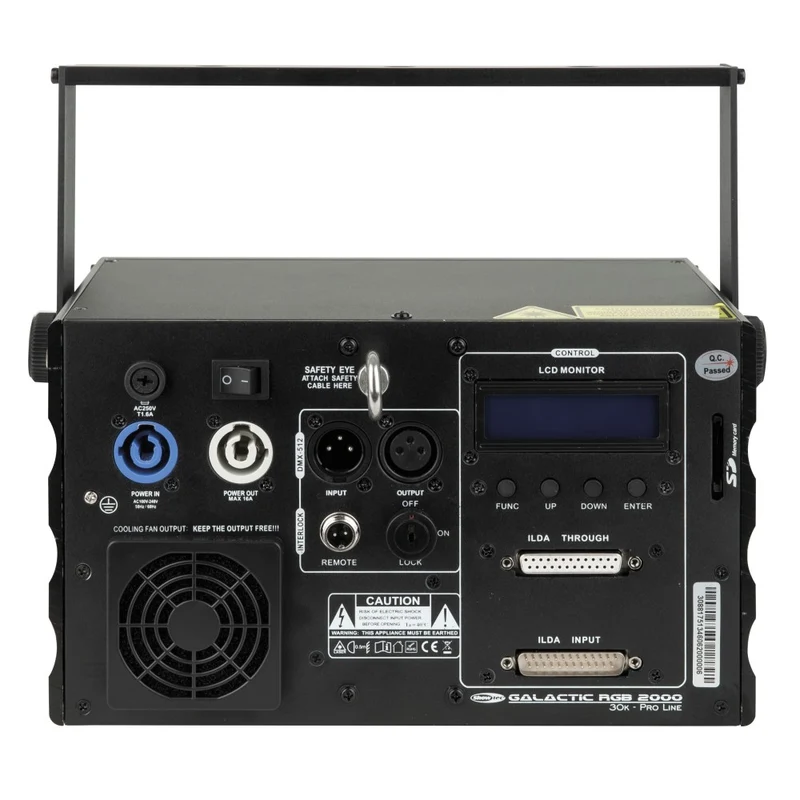 Showtec Galactic RGB-2000 Laser Full Colour 2000-mW con ILDA