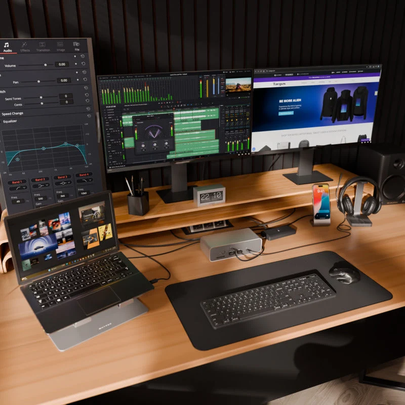 Station d'accueil EcoSmart™ Thunderbolt™ 5 avec double sortie vidéo 8K / triple sortie 4K et adaptateur secteur 140 W