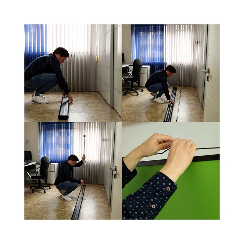Celexon Mobile Lite Chroma Key Green Screen 150 x 200 cm