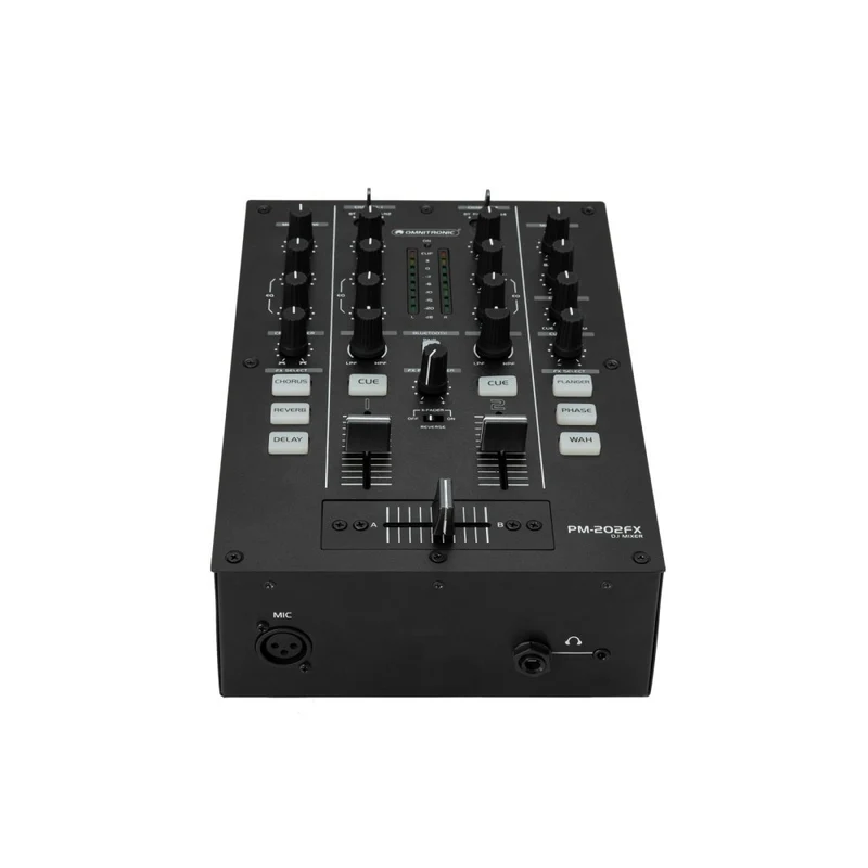 OMNITRONIC PM-202FX 2-Channel DJ Mixer con Filter, FX e Bluetooth