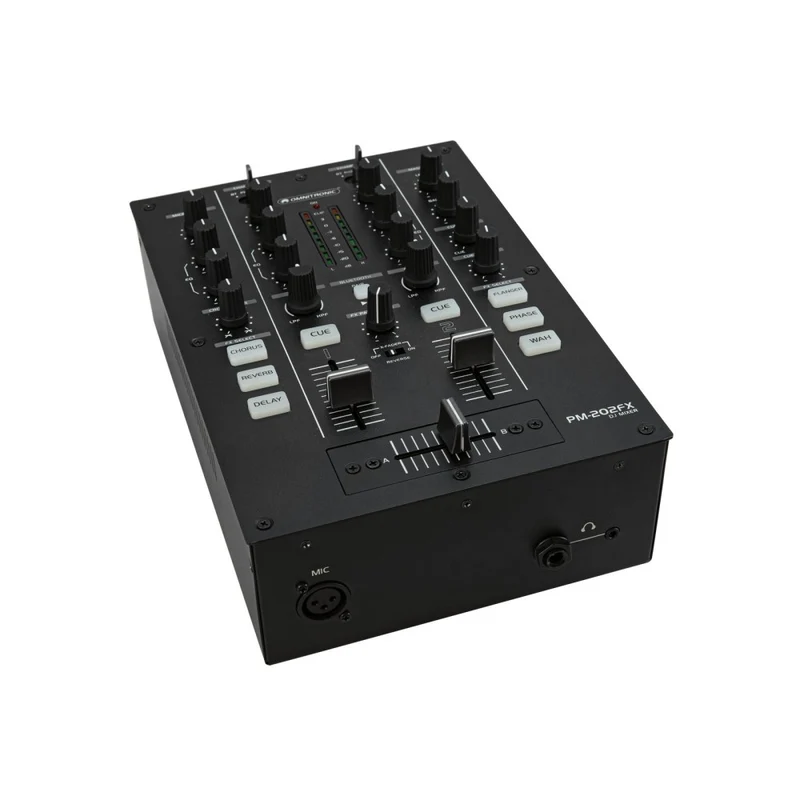OMNITRONIC PM-202FX 2-Channel DJ Mixer con Filter, FX e Bluetooth