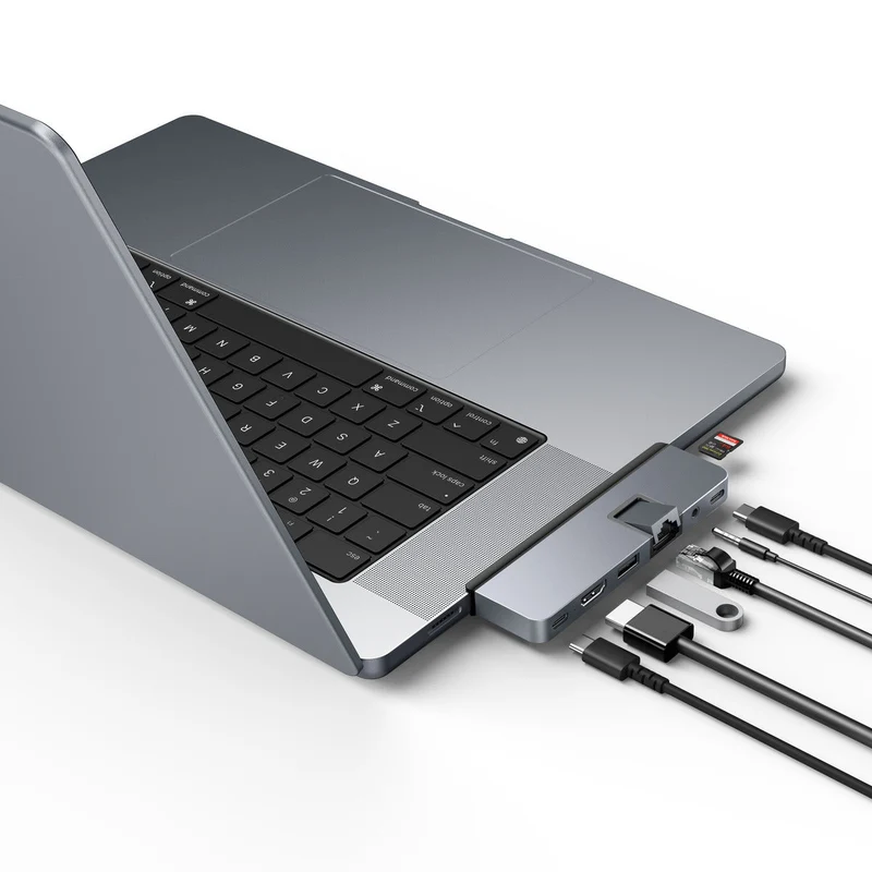 Hub USB-C DUO PRO 7-en-2 - Gris