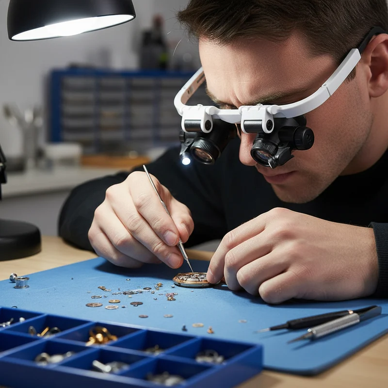 Lupenbrille LED Verstellbares Optisches Werkzeug