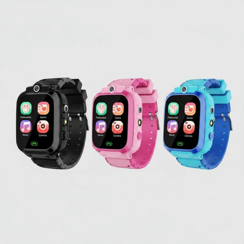 Kinder Smartwatch GPS Uhr Spiele Schrittzähler Lernspielzeug