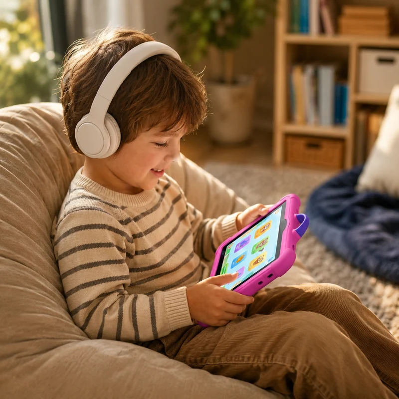 Kinder Tablet Lerntablet Schutzhülle Lernen Reisen Unterhaltung