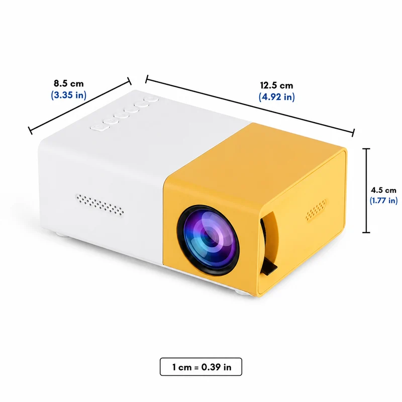 Projektor Mini Beamer Tragbarer Heimkino Projektor 1080p