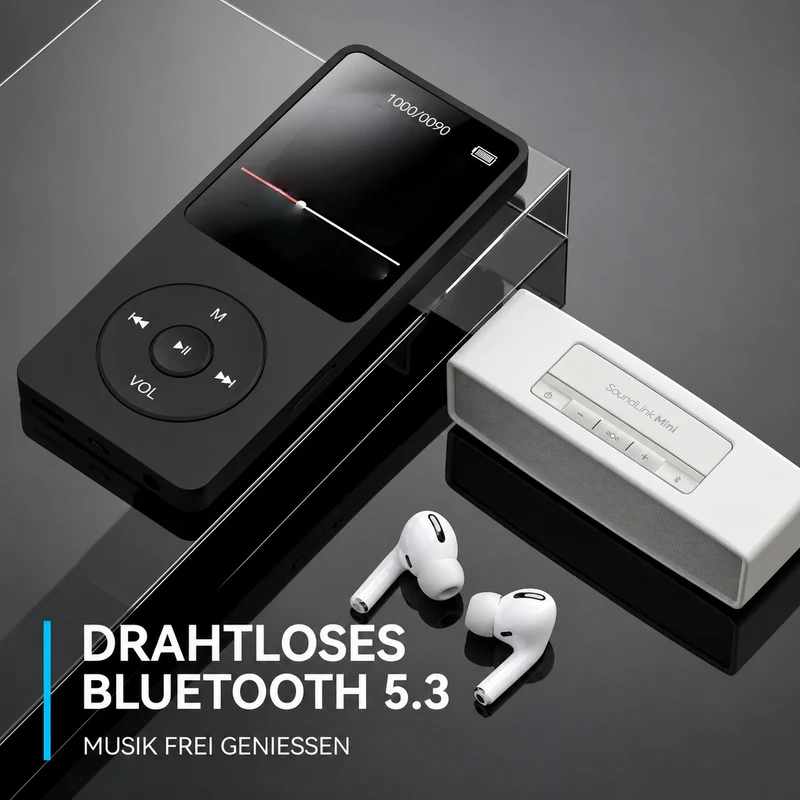 Bluetooth MP3-Player Tragbarer Musikplayer