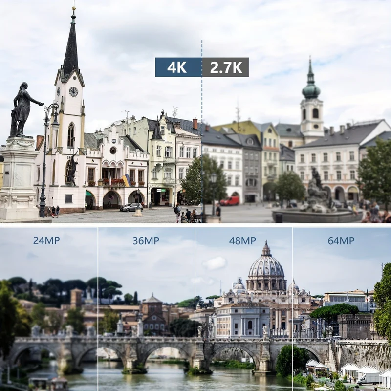 Digitalkamera 4K Kompakt WLAN Videoaufnahmen