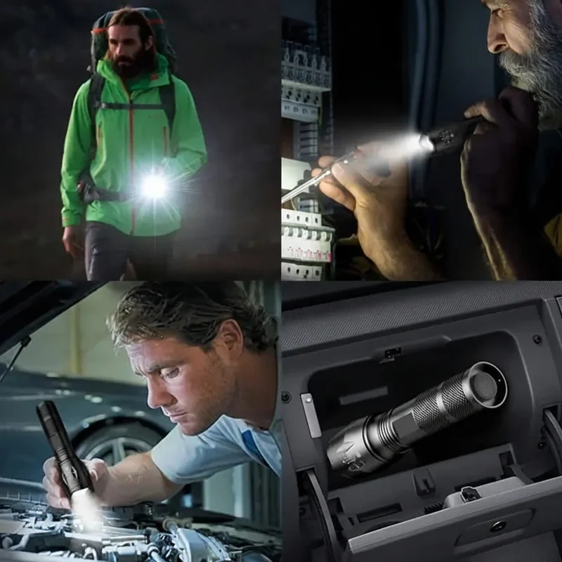 LED Taschenlampe Taktisch USB Wiederaufladbar