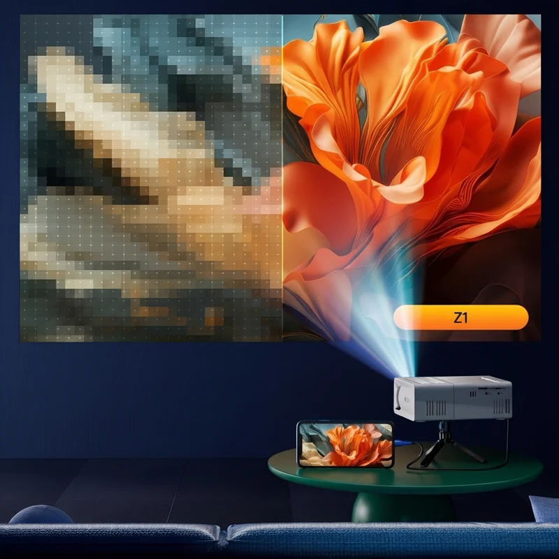 Mini Projektor Heimkino Weltmeisterschaft Streaming Spielen