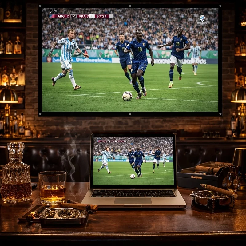Projektor Leinwand Weltmeisterschaft Tragbare Leinwand Sportevents