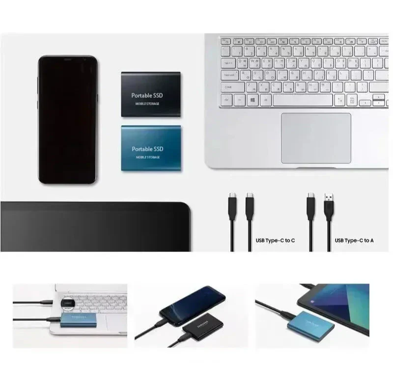 Externe SSD Tragbar USB-C Hochgeschwindigkeit