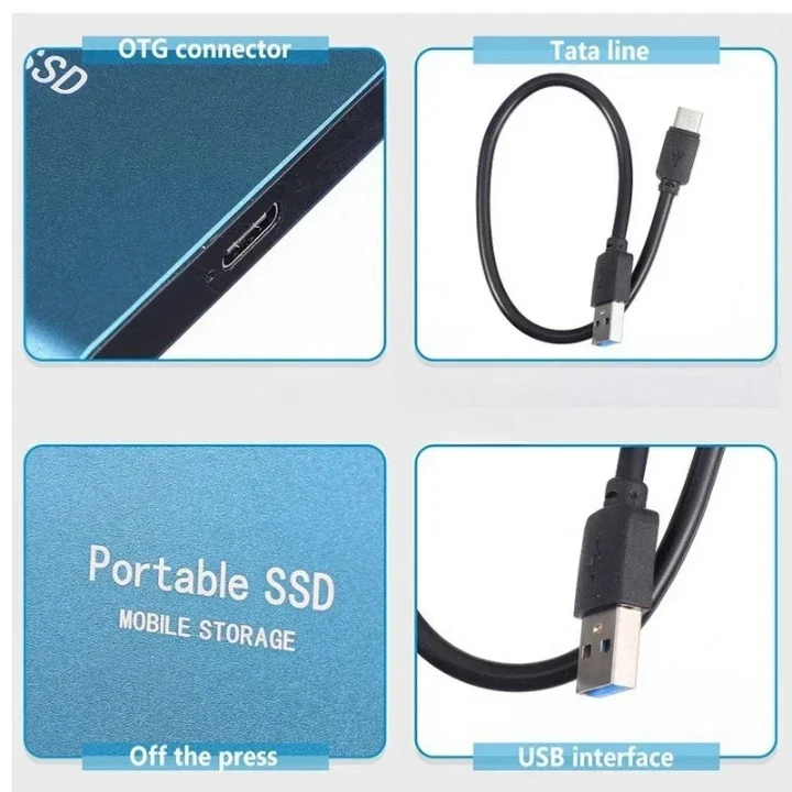 Externe SSD Tragbar USB-C Hochgeschwindigkeit