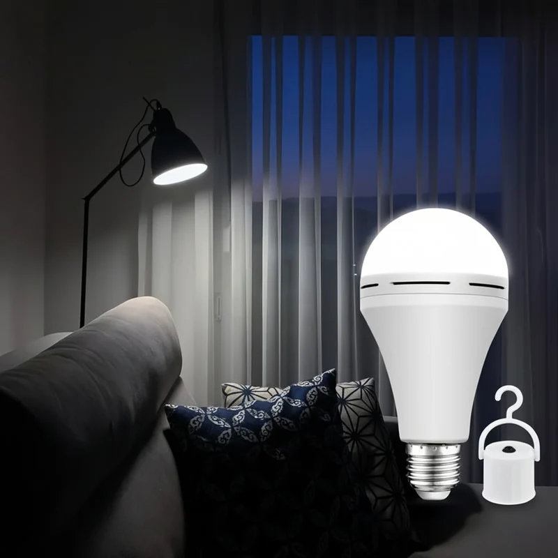Wiederaufladbare LED Birne Notfall LED Kabellos Bei Stromausfall