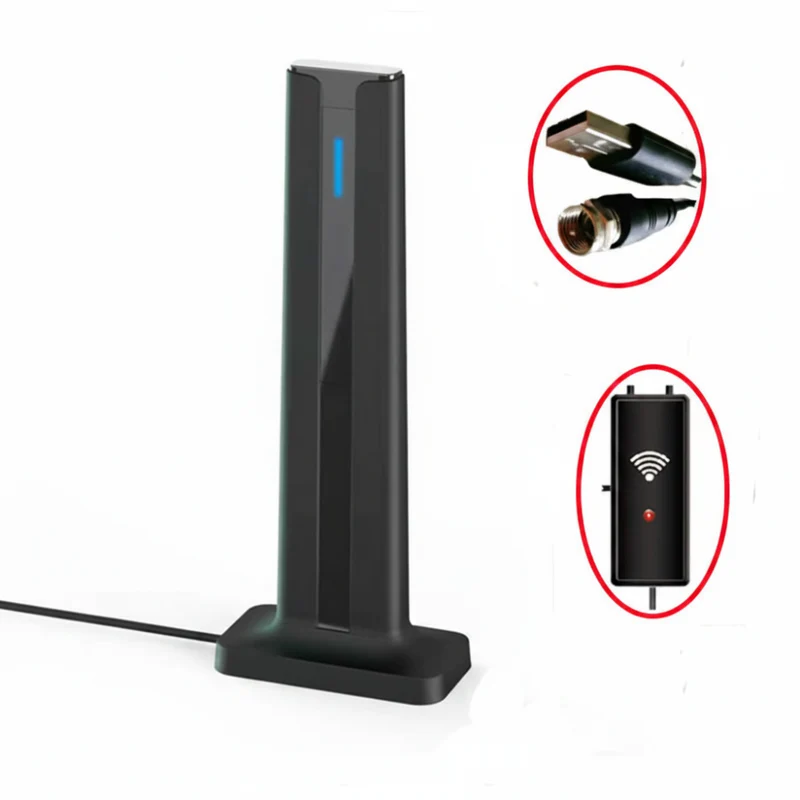 TV Antenne Innen Digitalfernsehen Kabellos 360° Empfang