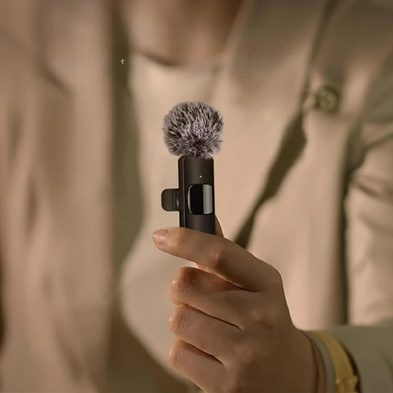 Mikrofon Kabellos Lavalier Clip Smartphone Aufnahme