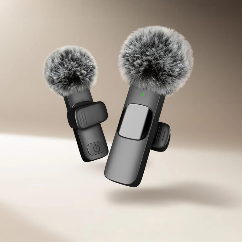 Mikrofon Kabellos Lavalier Clip Smartphone Aufnahme
