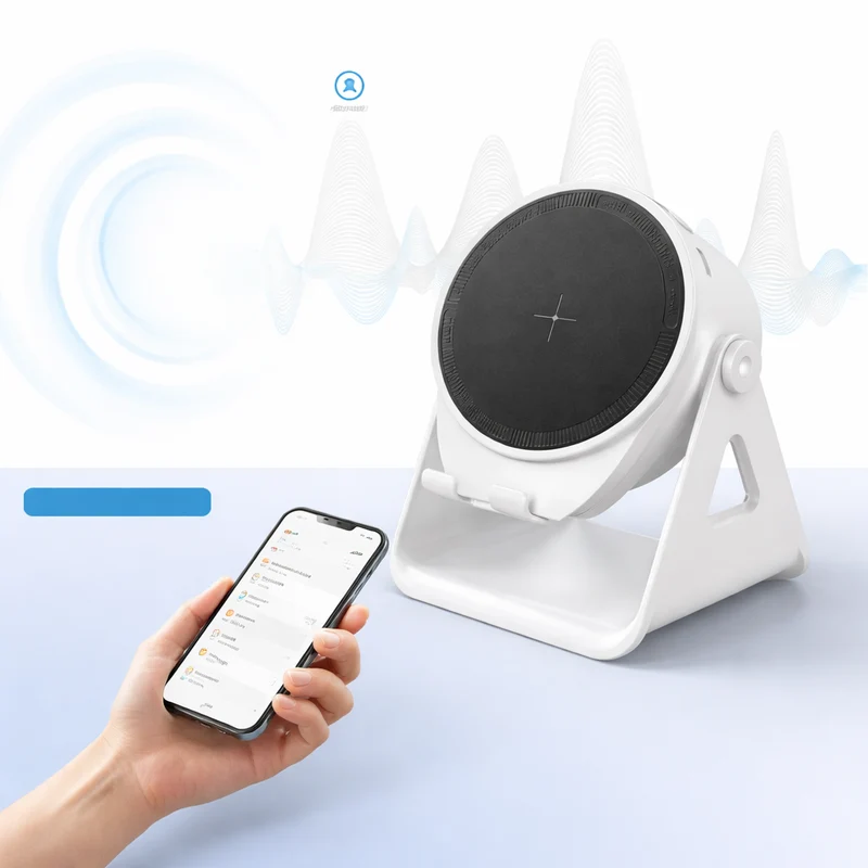 Bluetooth Lautsprecher Induktionslautsprecher Handyhalter LED Licht