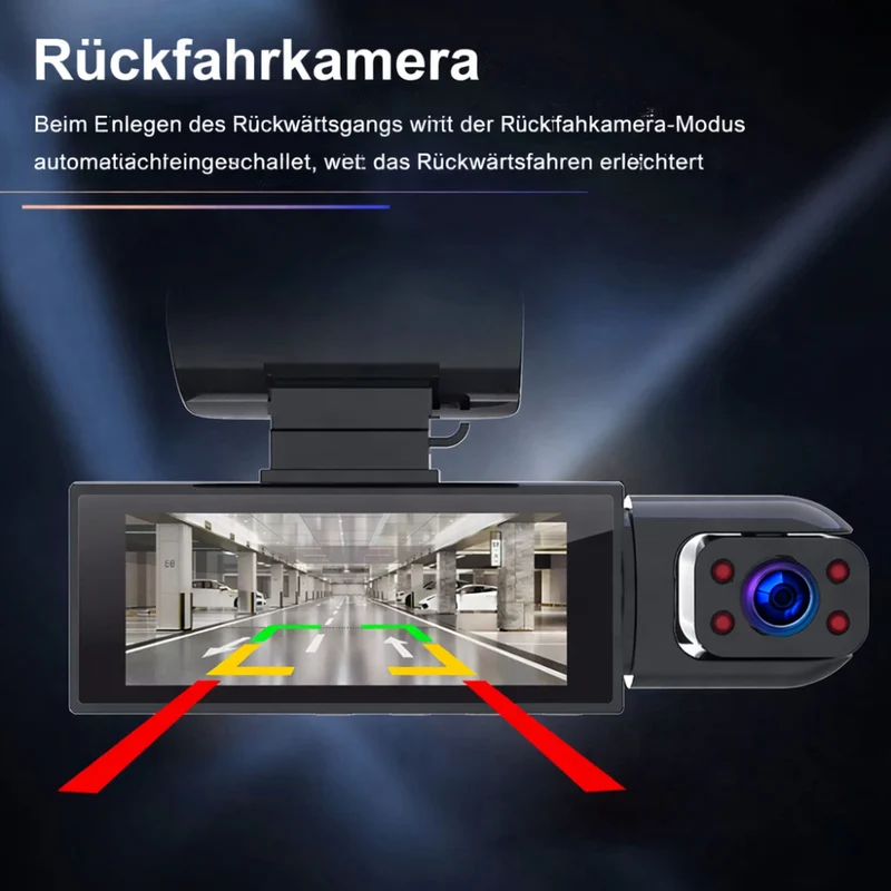 Dashcam Auto Kamera 1080P Weitwinkel Dual Aufnahme