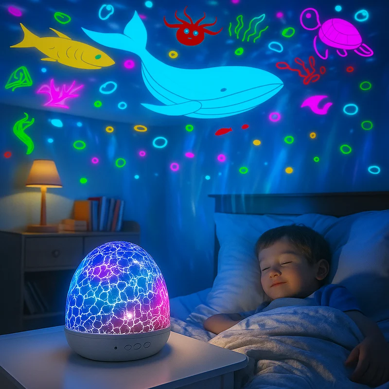 Nachtlicht Projektor Einhorn Kinder Musik Sternenhimmel Geschenk