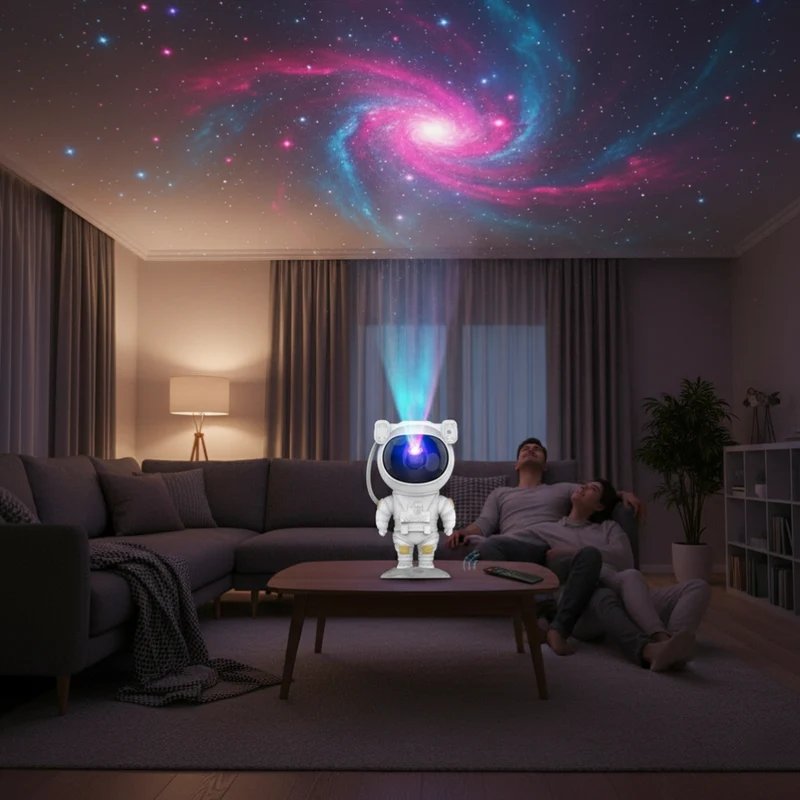 Sternenhimmel Projektor Astronaut LED Nachtlicht Fernbedienung