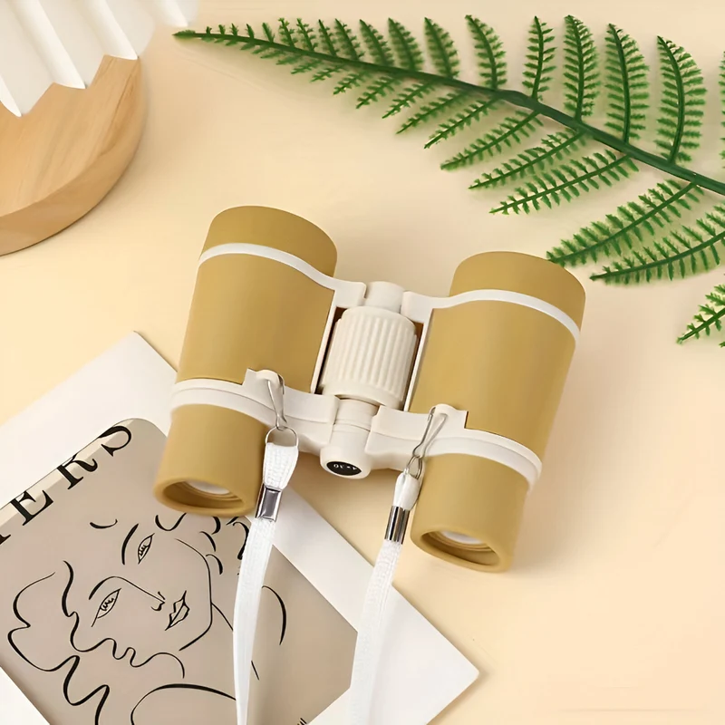 Fernglas Kinder Lernspielzeug Outdoor 4x30 PU Leder Abenteuer