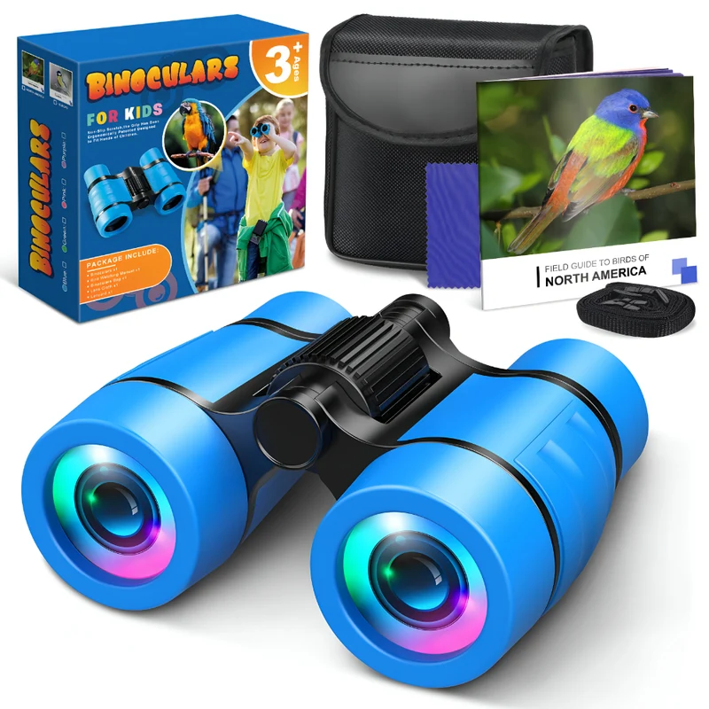 Kinder Spielzeug Fernglas 6x Vergrößerung Outdoor Blau Robust