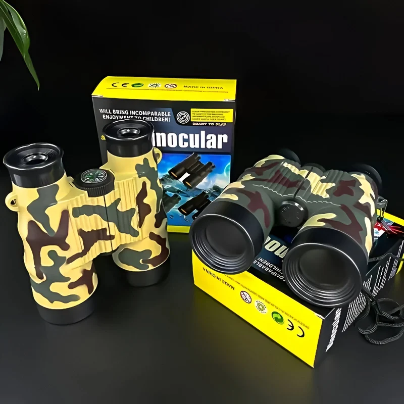 Kinder Spielzeug Fernglas Camouflage 6X Vergrößerung Outdoor Robust