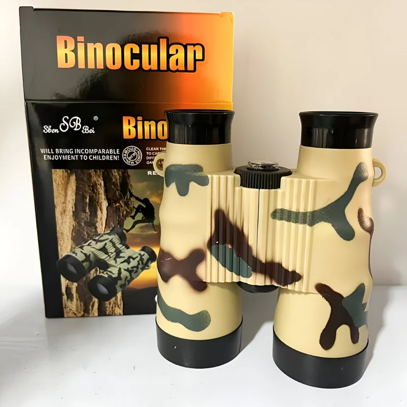 Kinder Spielzeug Fernglas Camouflage 6X Vergrößerung Outdoor Robust