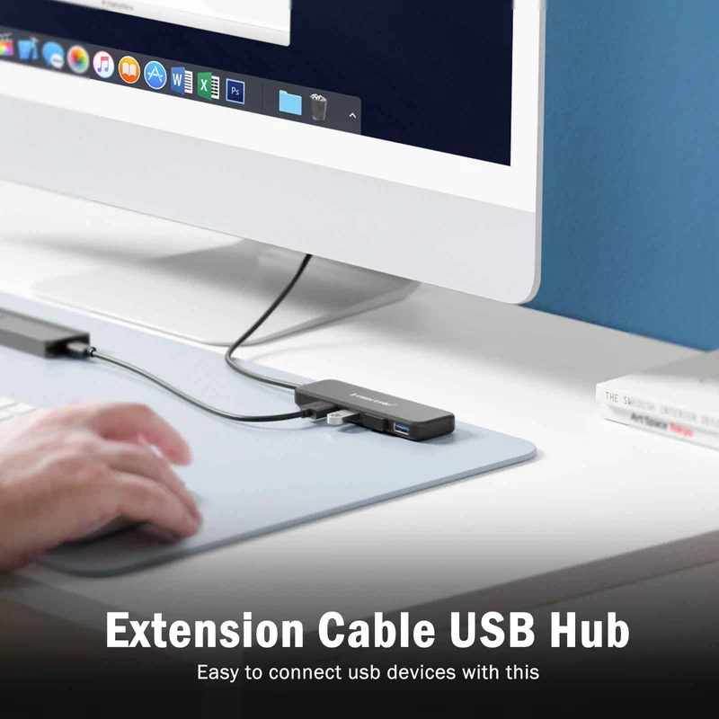Lemorele TC41 USB-C 4-in-1 Hub with 4× USB 3.0 Ports