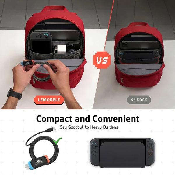 Lemorele USB-C to HDMI Cable Compatible with Switch 2, 4K@60Hz HDR, 100W PD Fast Charging