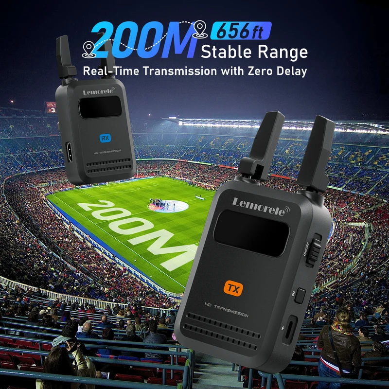 Lemorele R5000 200m Wireless HDMI Transmitter 1TX to 4RX Kit