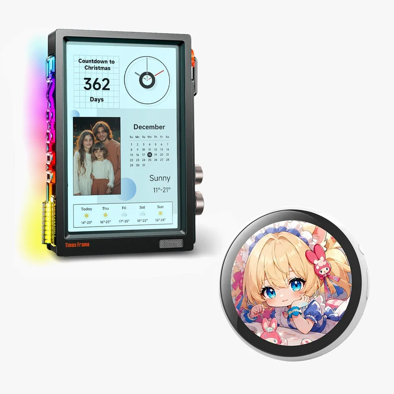 Divoom Emodo Pixel Badge + Times Frame Bundle