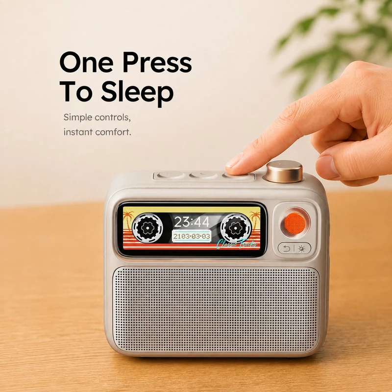 Divoom FlowToo Premium Bedside Speaker & Smart Sleep Clock